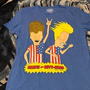 MTV Blue Beavis and Butt-Head Graphic T-Shirt